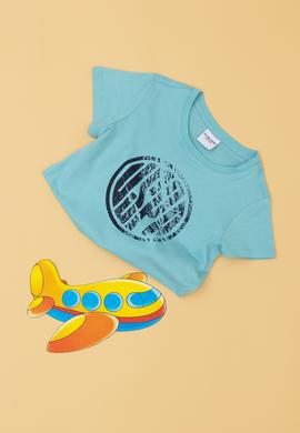 Erkek Çocuk Mint Basic Bisiklet Yaka Tişört - 50284819047