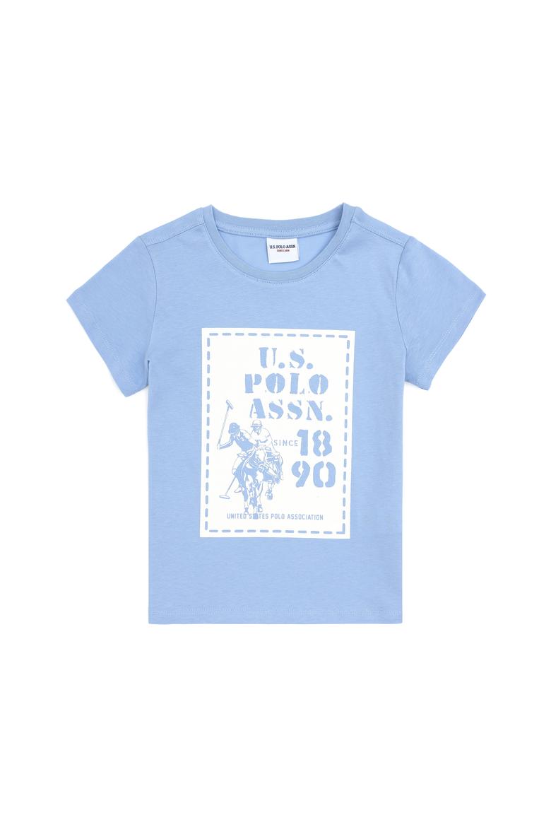 Erkek Çocuk Açık Mavi Bisiklet Yaka Tişört - 50288054009