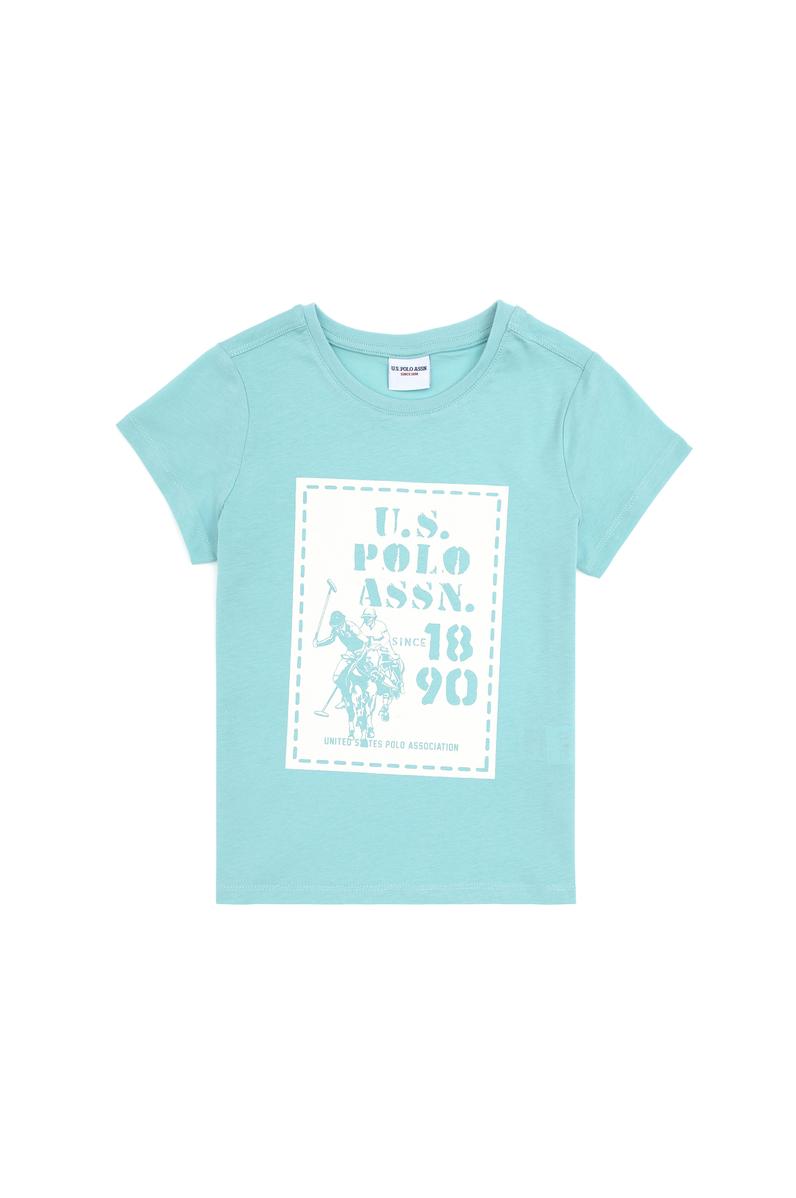 Erkek Çocuk Su Yeşili Bisiklet Yaka Tişört