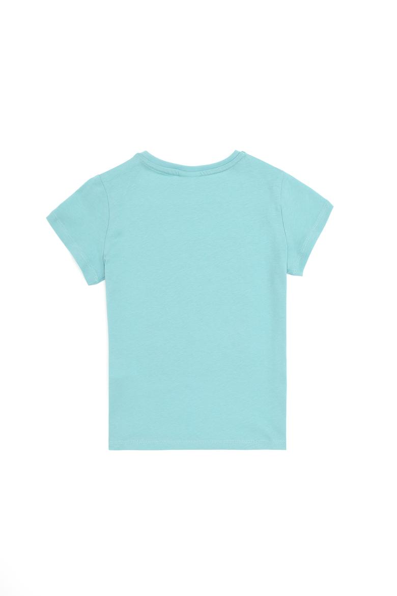 Erkek Çocuk Su Yeşili Bisiklet Yaka Tişört - 50288054019