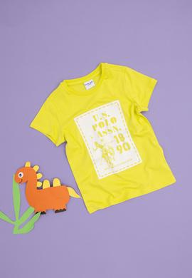 Erkek Çocuk Fıstık Yeşili Bisiklet Yaka Tişört - 50288054026