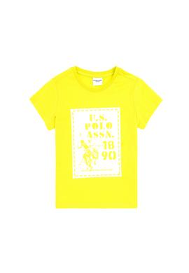 Erkek Çocuk Fıstık Yeşili Bisiklet Yaka Tişört - 50288054026