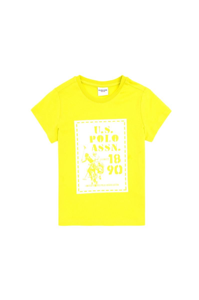 Erkek Çocuk Fıstık Yeşili Bisiklet Yaka Tişört