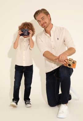 Erkek Çocuk Taş Uzun Kollu Basic Gömlek - 50288715047