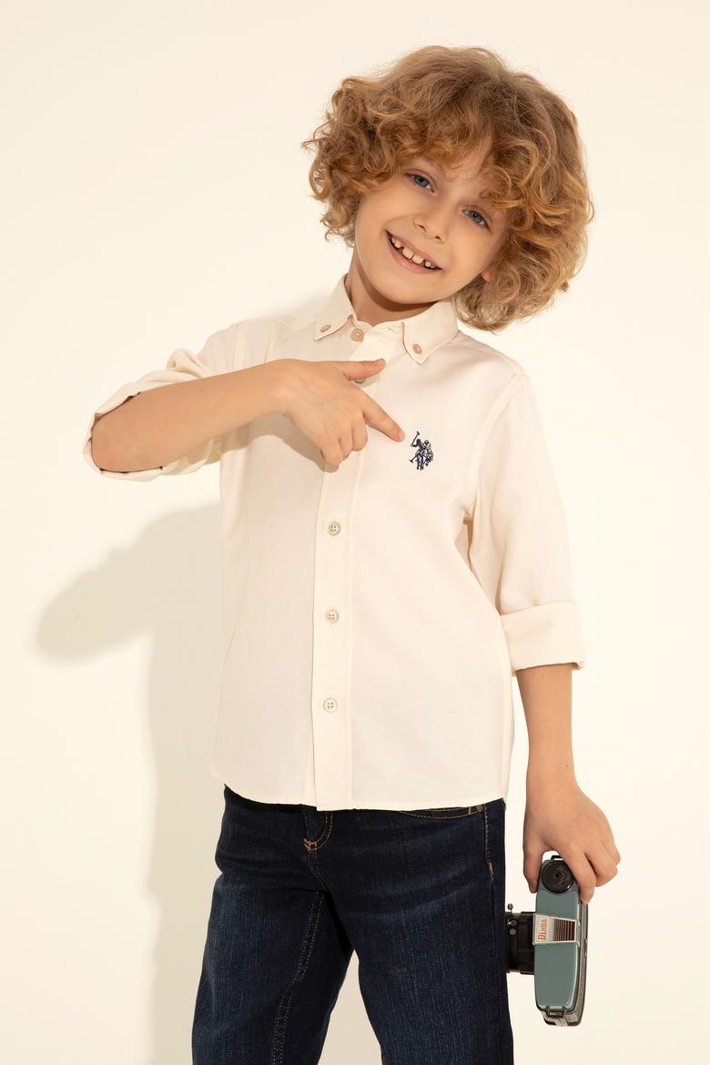 Erkek Çocuk Taş Uzun Kollu Basic Gömlek - 50288715047