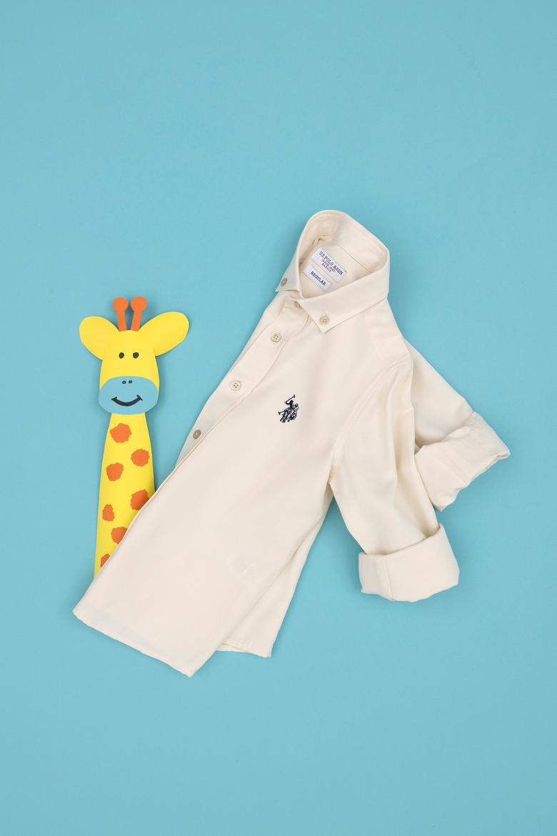 Erkek Çocuk Taş Uzun Kollu Basic Gömlek - 50288715047