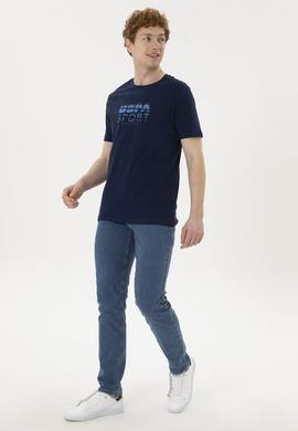 Erkek Lacivert Tişört - 50263289005