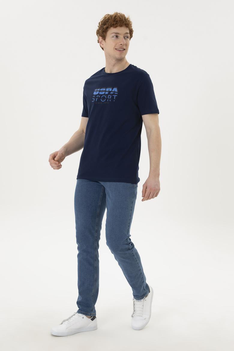 Erkek Lacivert Tişört - 50263289005