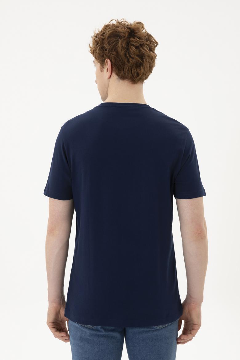 Erkek Lacivert Tişört - 50263289005