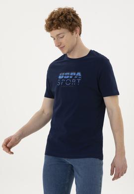 Erkek Lacivert Tişört - 50263289005