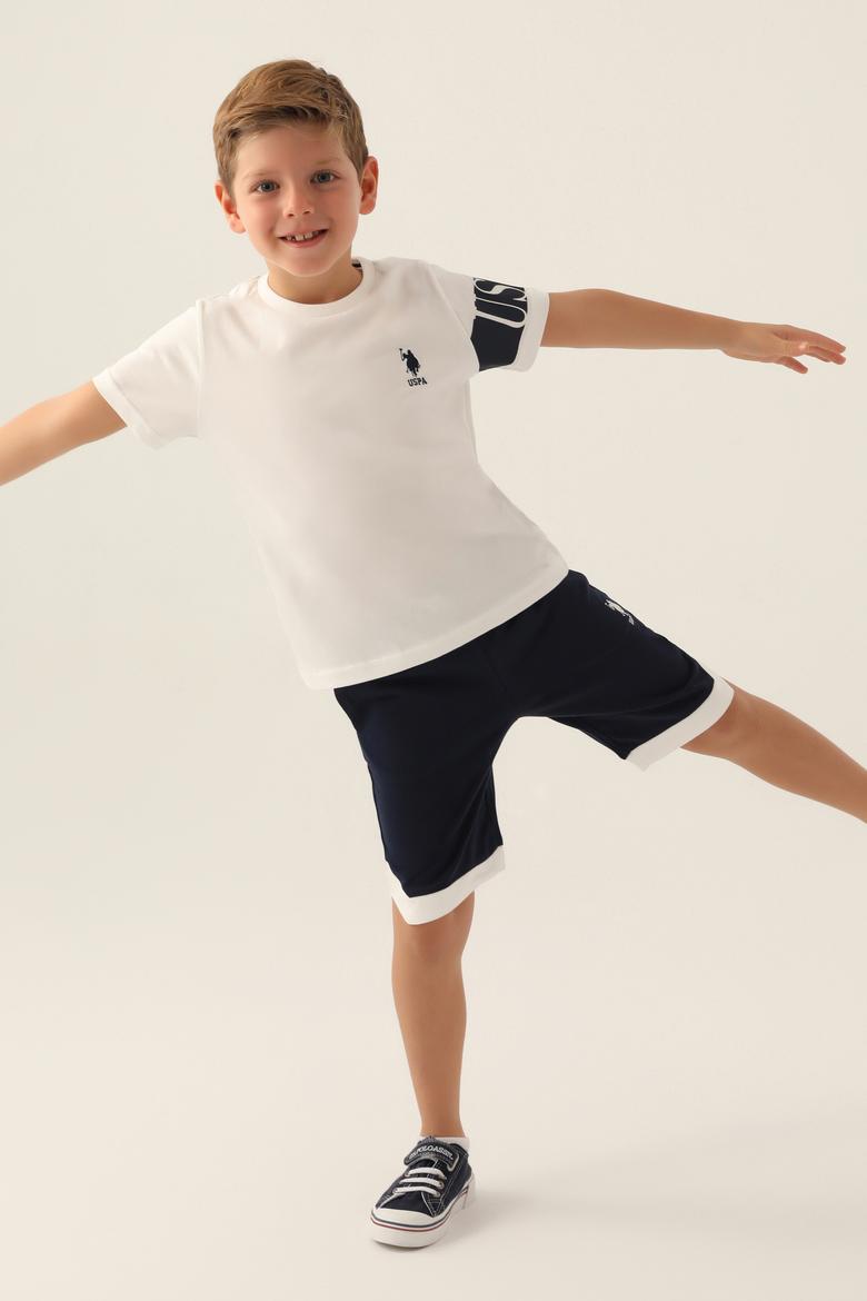 Erkek Çocuk Krem Pijama Takımı