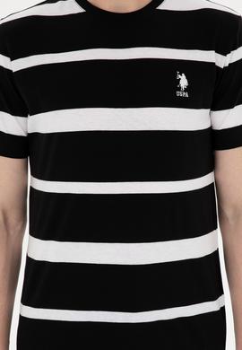 Erkek Regular Fit Bisiklet Yaka Siyah Tişört - 50287039017