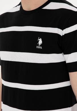 Erkek Regular Fit Bisiklet Yaka Siyah Tişört - 50287039017