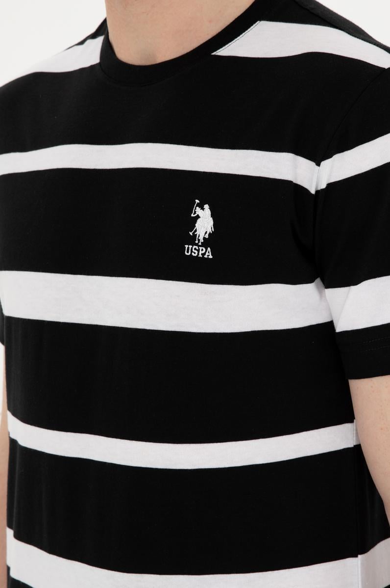 Erkek Regular Fit Bisiklet Yaka Siyah Tişört