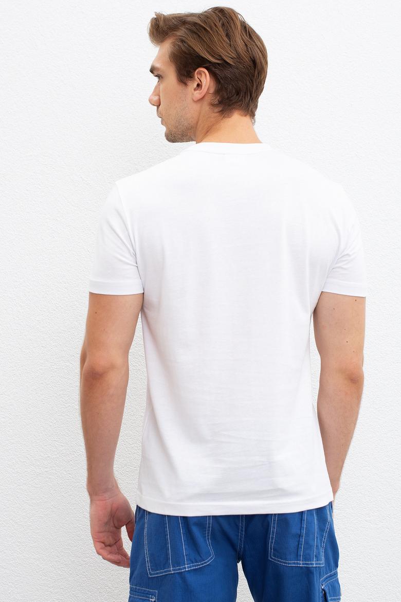 Erkek Beyaz Tişört - 50221084009