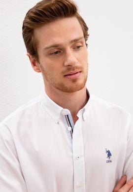 Erkek Beyaz Uzun Kollu Gömlek - 50219443015