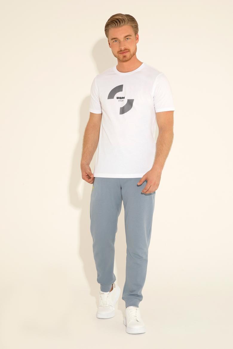 Erkek Regular Fit Bisiklet Yaka Beyaz Tişört - 50281501031