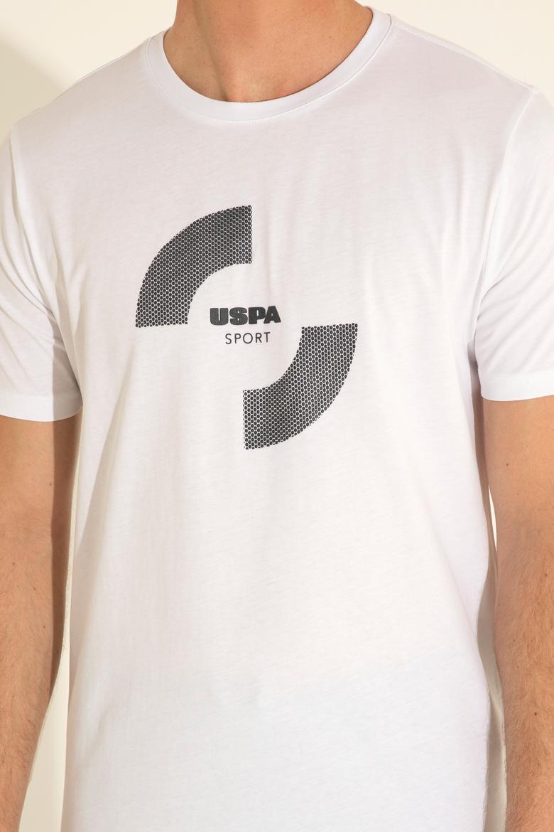 Erkek Regular Fit Bisiklet Yaka Beyaz Tişört - 50281501031