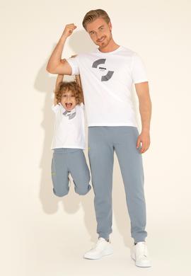 Erkek Regular Fit Bisiklet Yaka Beyaz Tişört - 50281501031