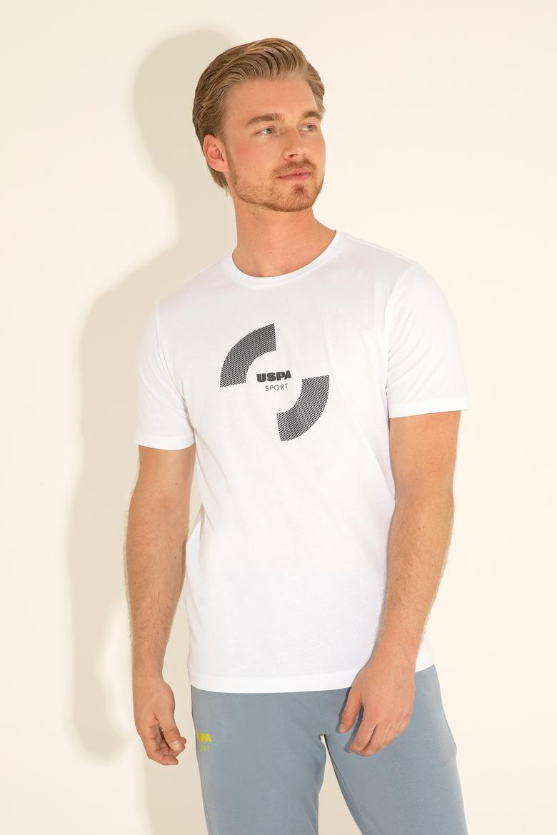 Erkek Regular Fit Bisiklet Yaka Beyaz Tişört - 50281501031