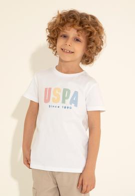 Erkek Çocuk Beyaz Bisiklet Yaka Tişört - 50288056008