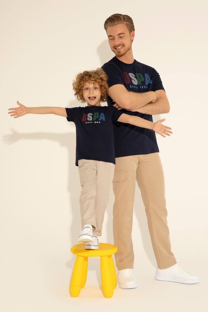 Erkek Çocuk Lacivert Bisiklet Yaka Tişört