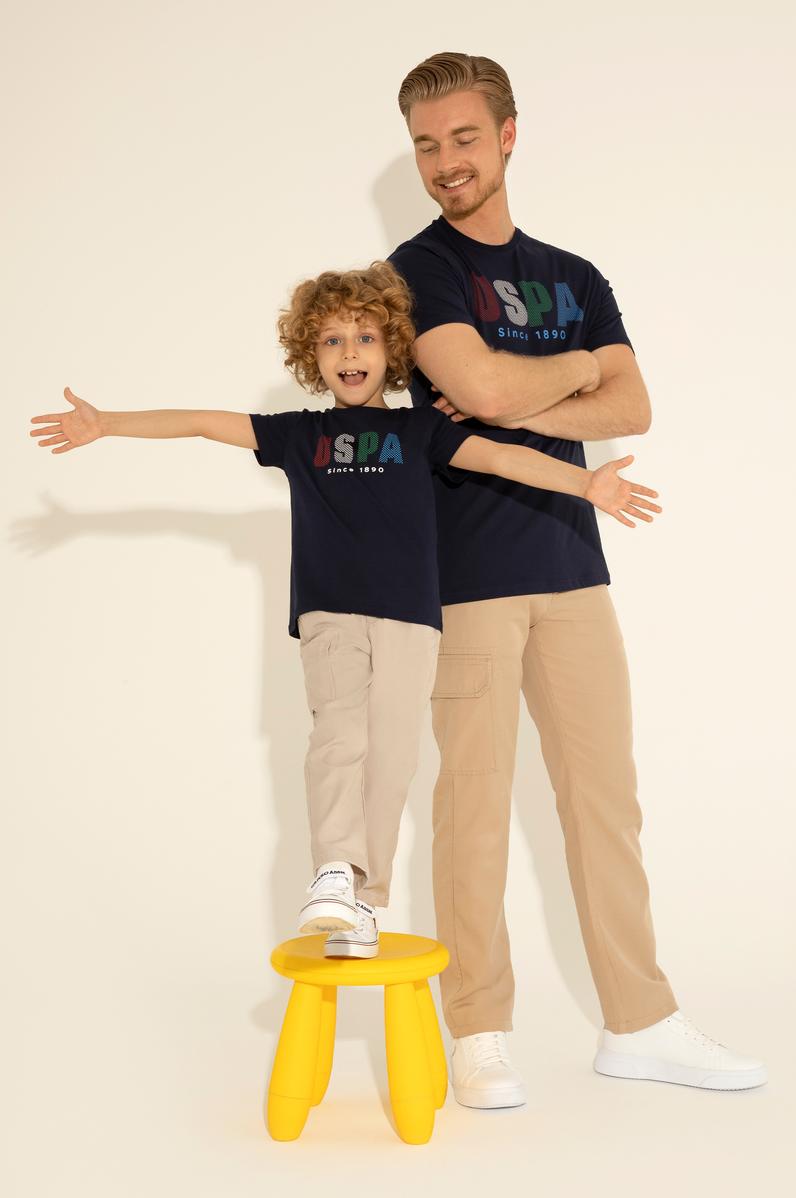 Erkek Çocuk Lacivert Bisiklet Yaka Tişört