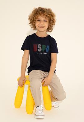 Erkek Çocuk Lacivert Bisiklet Yaka Tişört - 50288056014