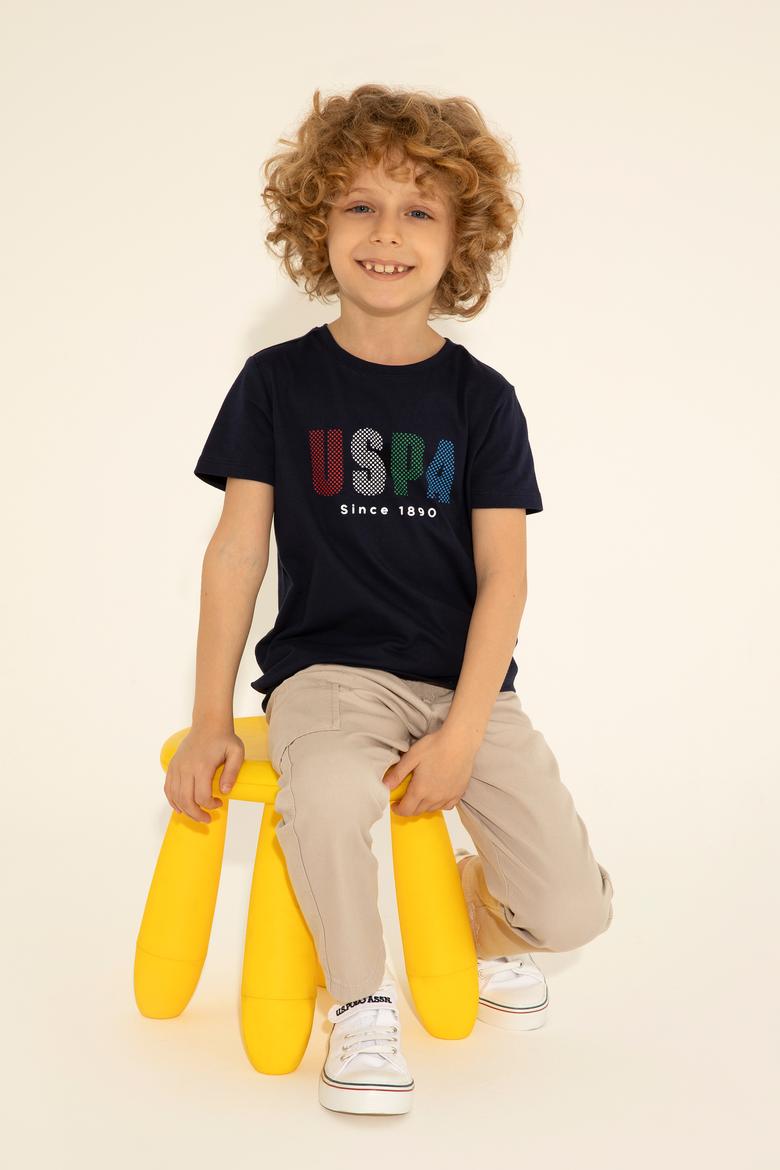 Erkek Çocuk Lacivert Bisiklet Yaka Tişört - 50288056014