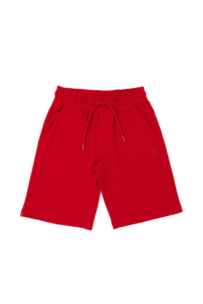Erkek Çocuk Kırmızı Örme Şort