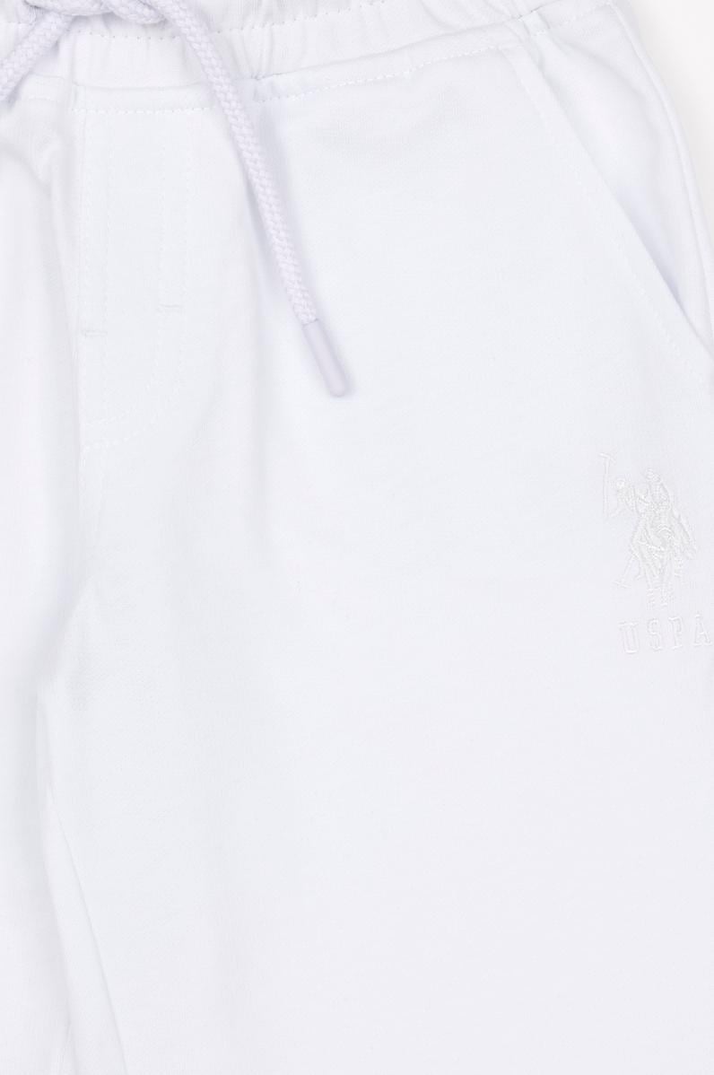 Erkek Çocuk Beyaz Örme Şort
