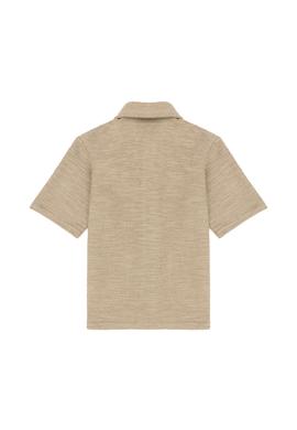 Erkek Çocuk Açık Haki Kısa Kollu Gömlek - 50282110033