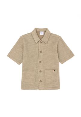 Erkek Çocuk Açık Haki Kısa Kollu Gömlek - 50282110033