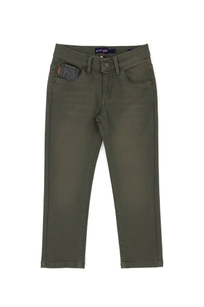 Erkek Çocuk Yeşil Jean Pantolon