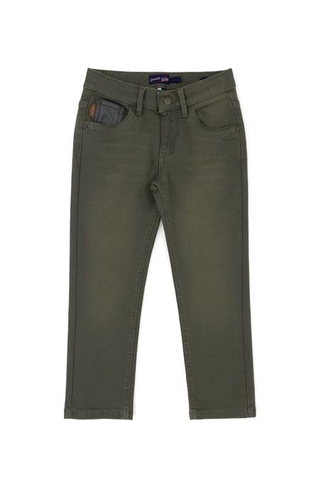 Erkek Çocuk Yeşil Jean Pantolon