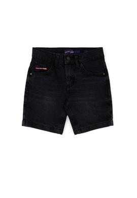 Erkek Çocuk Siyah Jean Şort - 50283980010