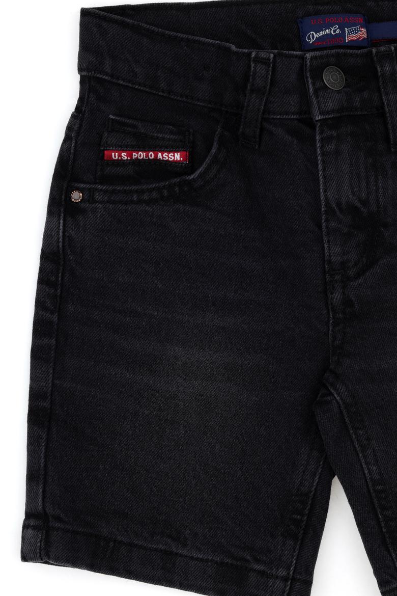 Erkek Çocuk Siyah Jean Şort - 50283980010