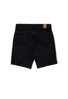 Erkek Çocuk Siyah Jean Şort - 50283980010