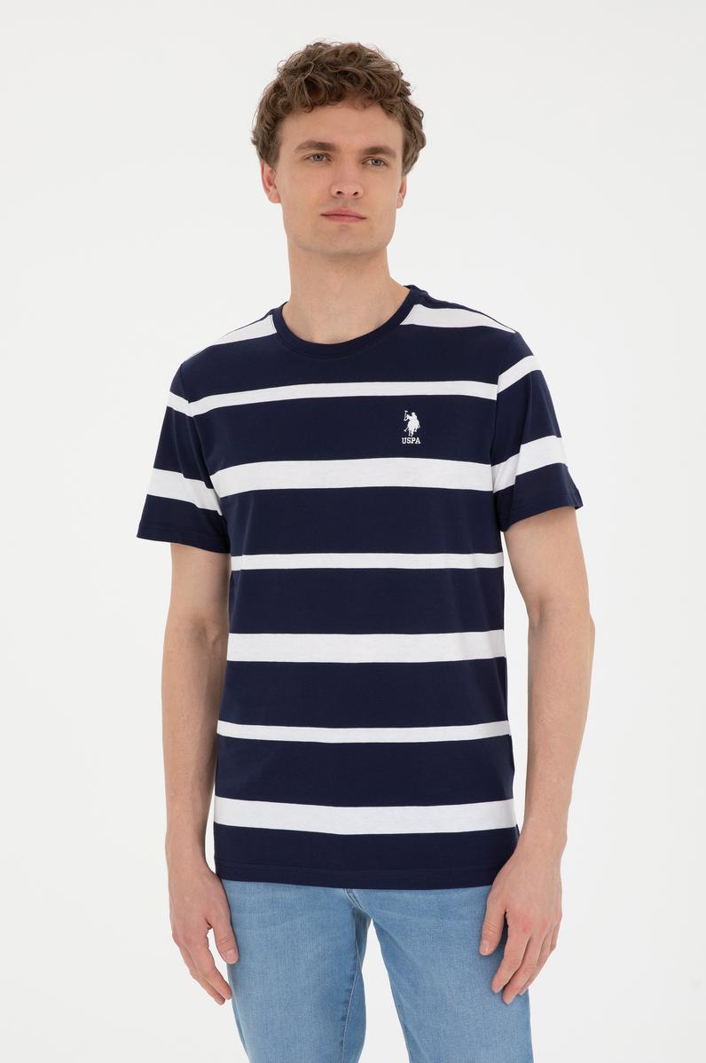 Erkek Regular Fit Bisiklet Yaka Lacivert Tişört