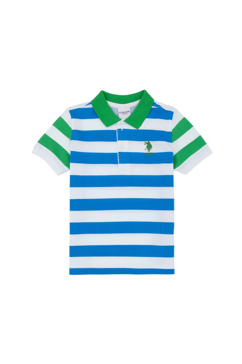 Erkek Çocuk Saks Polo Yaka Tişört