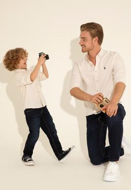 Erkek Taş Uzun Kollu Basic Gömlek - 50288629068