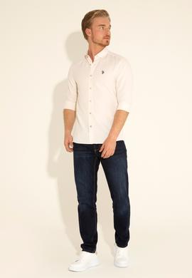 Erkek Taş Uzun Kollu Basic Gömlek - 50288629068