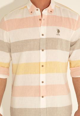 Erkek Haki Uzun Kollu Gömlek - 50283667005