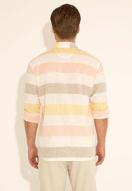 Erkek Haki Uzun Kollu Gömlek - 50283667005