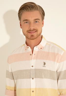 Erkek Haki Uzun Kollu Gömlek - 50283667005