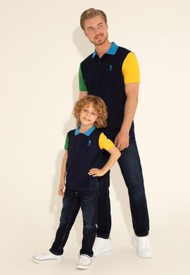 Erkek Çocuk Lacivert Polo Yaka Tişört - 50284797010