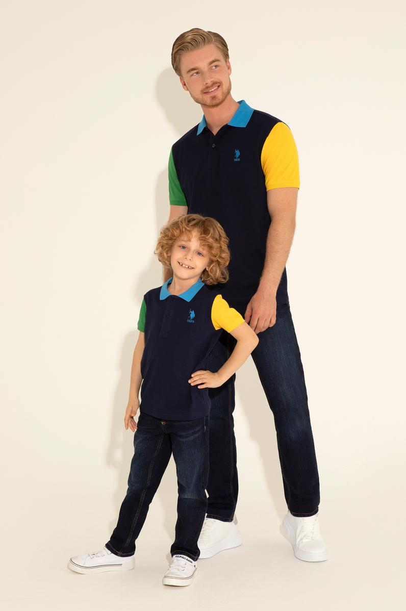 Erkek Çocuk Lacivert Polo Yaka Tişört