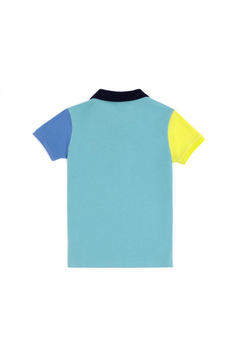 Erkek Çocuk Su Yeşili Polo Yaka Tişört - 50284797019