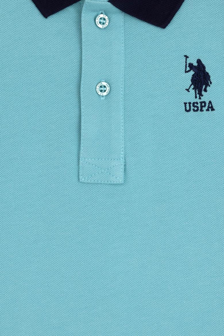 Erkek Çocuk Su Yeşili Polo Yaka Tişört - 50284797019