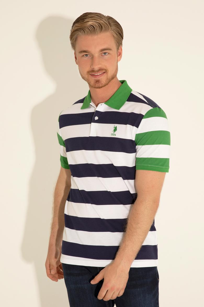 Erkek Regular Fit Polo Yaka Lacivert Tişört - 50288489033